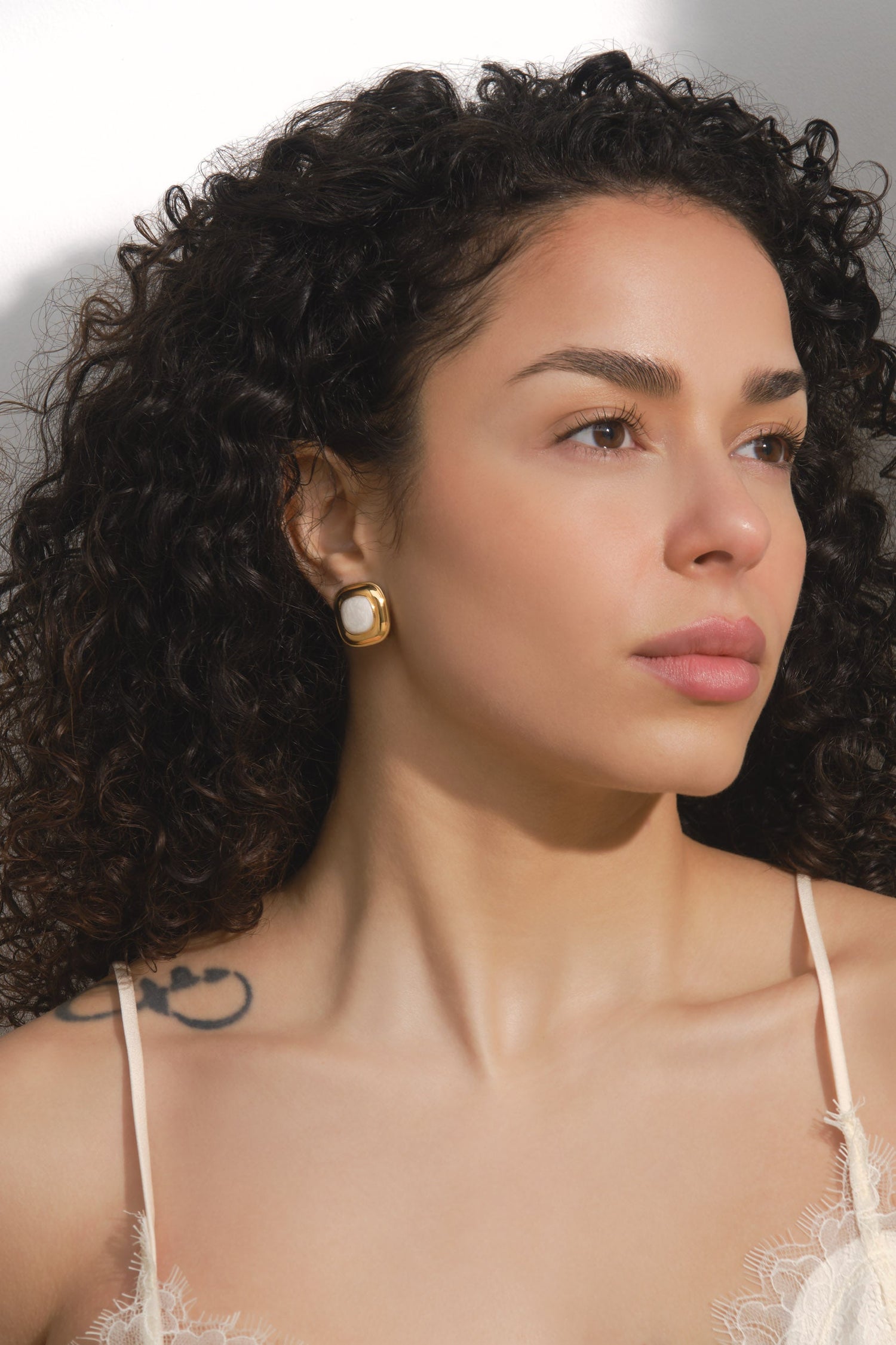 Gold Clip Earrings