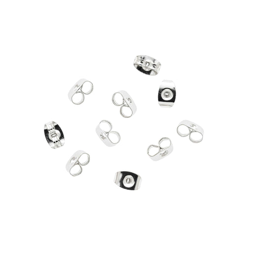 Silver Butterfly Earring Backs