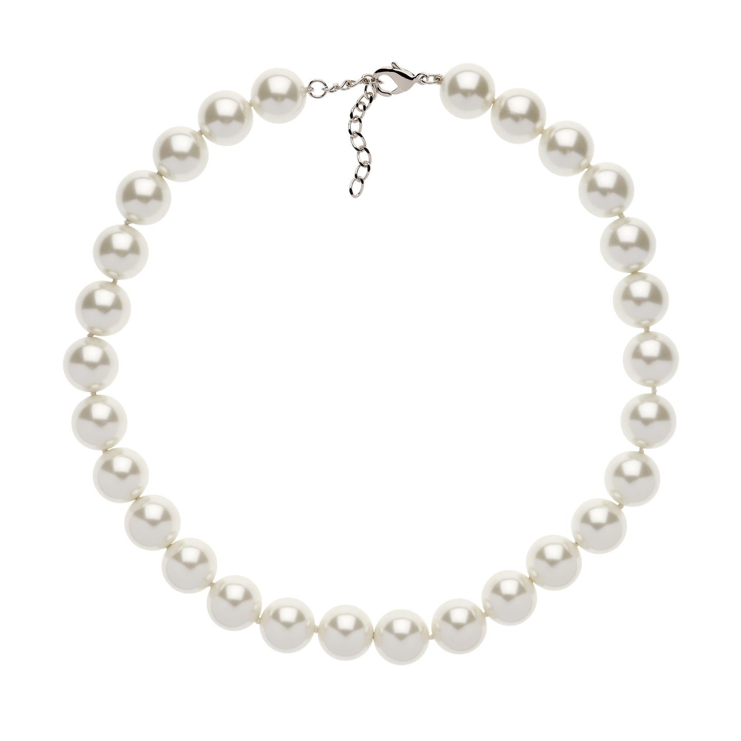 Chunky Pearl & Platinum Necklace