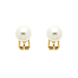 pearl clip on earrings