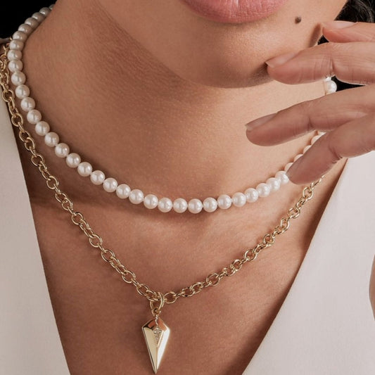 White 6mm Pearl Necklace