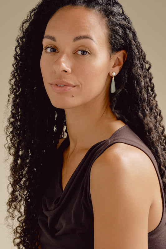 Aventurine stones drop earrings