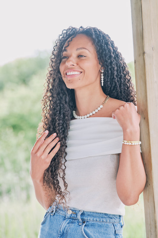 Large Pearl Clip Earrings