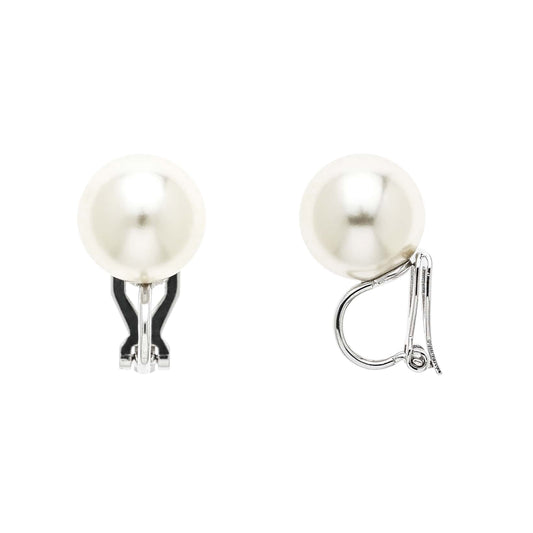 Pearl Clip on Stud Earrings