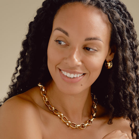 Gold Statement Chain Bracelet