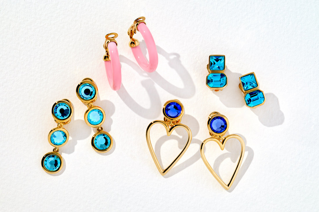 Summer Colour Pop Clip Earrings