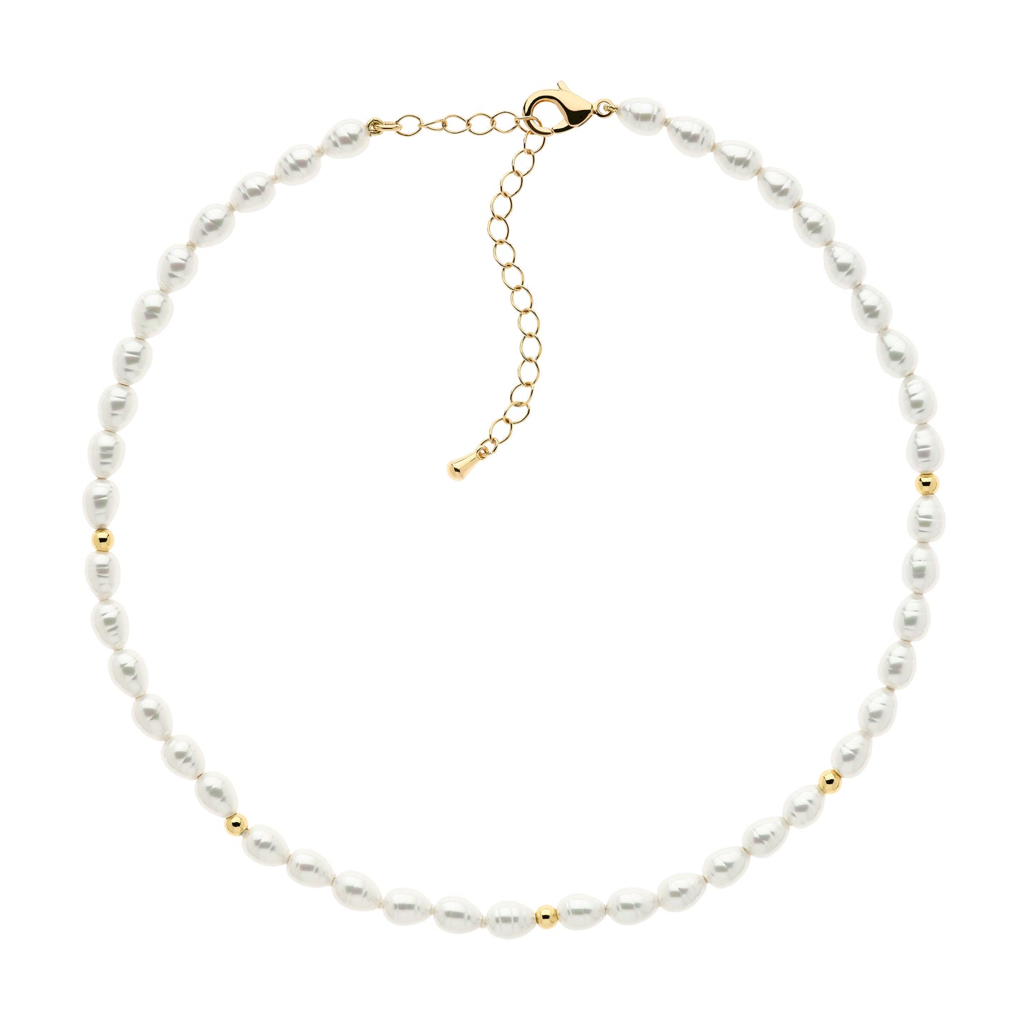 baroque pearl gold necklace