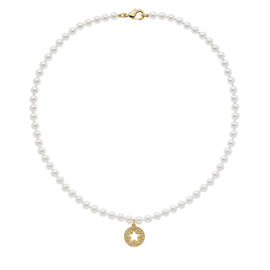 Crystal Star & Pearl Necklace