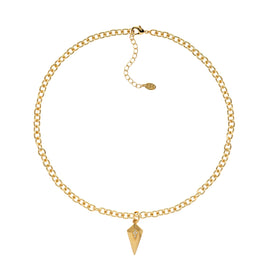 Gold Art Deco Crystal Pendant
