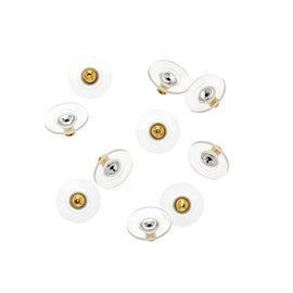 Gold Disc Earring Backs