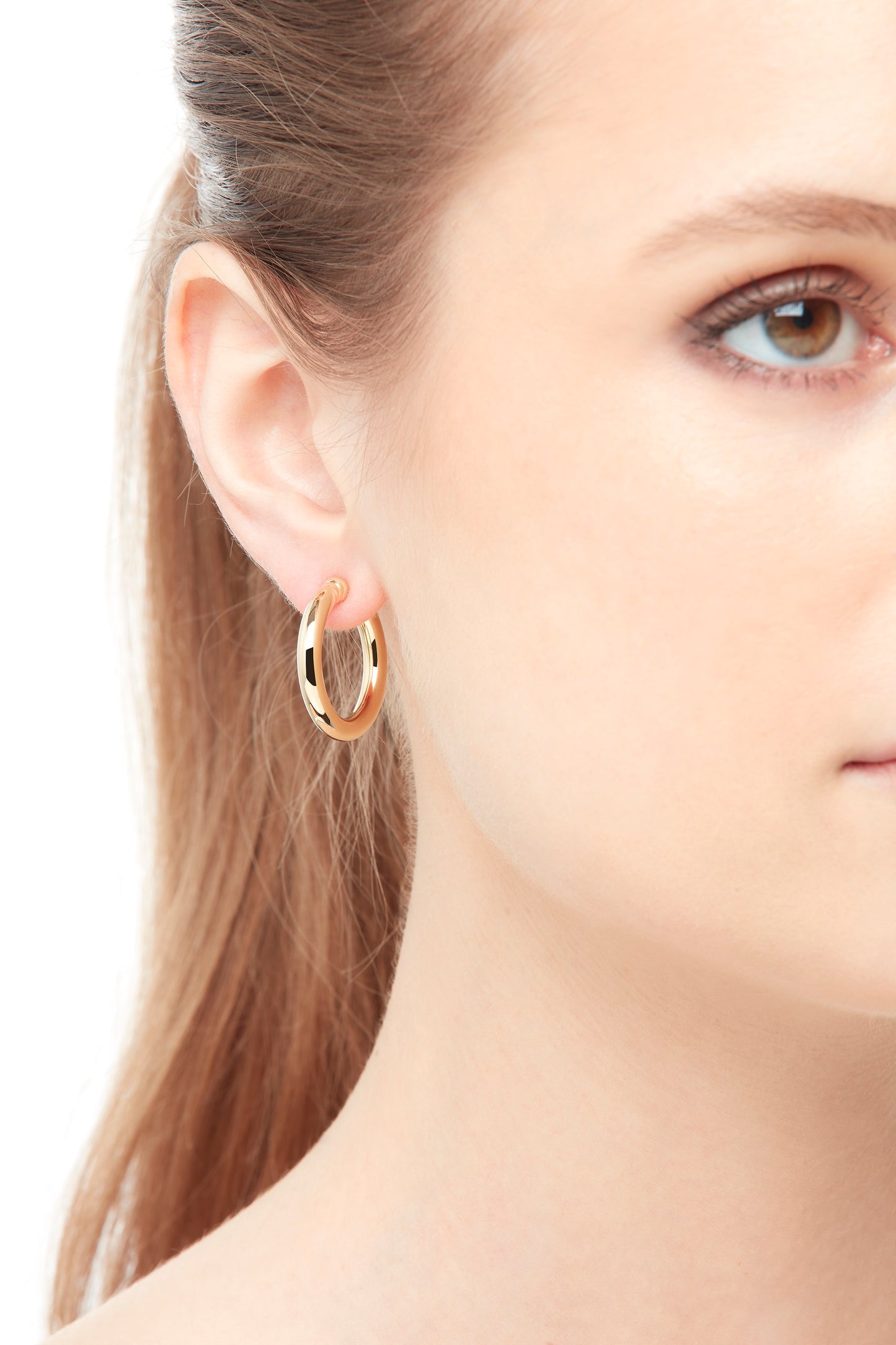 Gold Hoop Clip Earrings