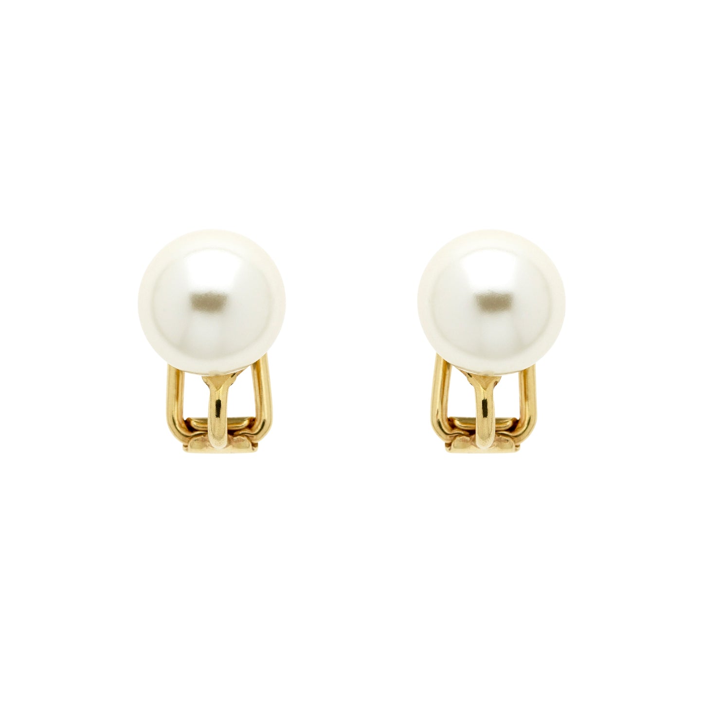 pearl clip on earrings