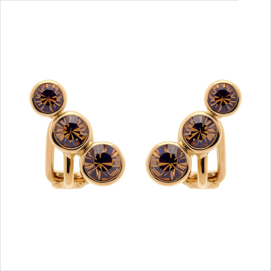 Smoked Topaz Ear Climber