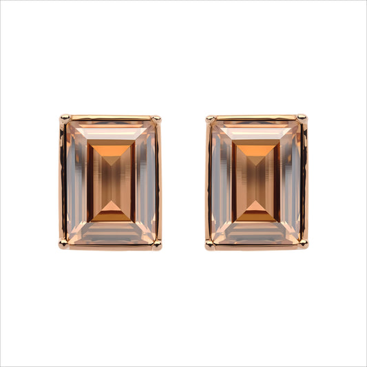 Golden Shadow Statement Clip Earrings
