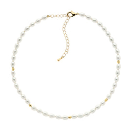 baroque pearl gold necklace