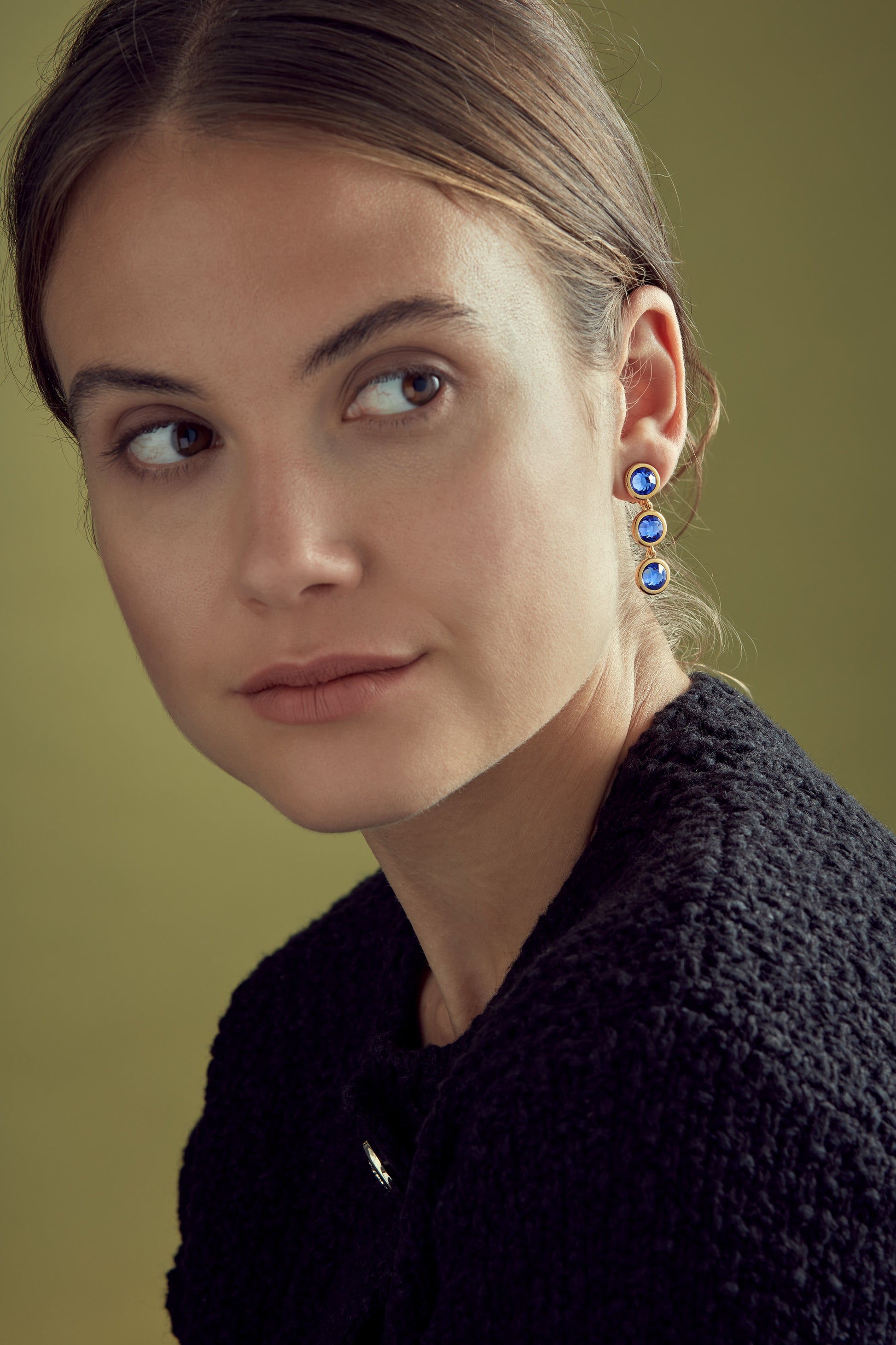 Violet Clip on Earrings