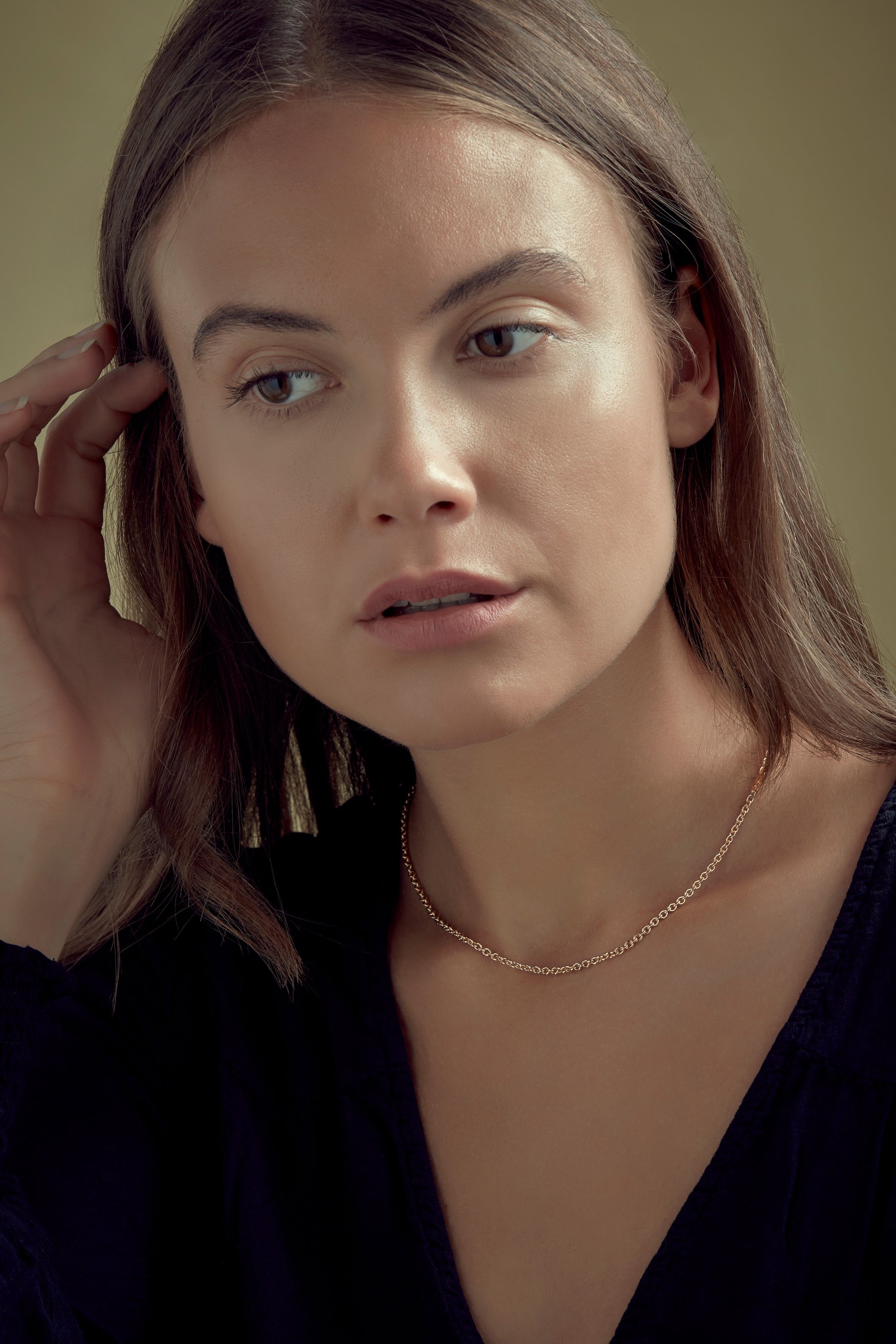 Fine gold plat necklace