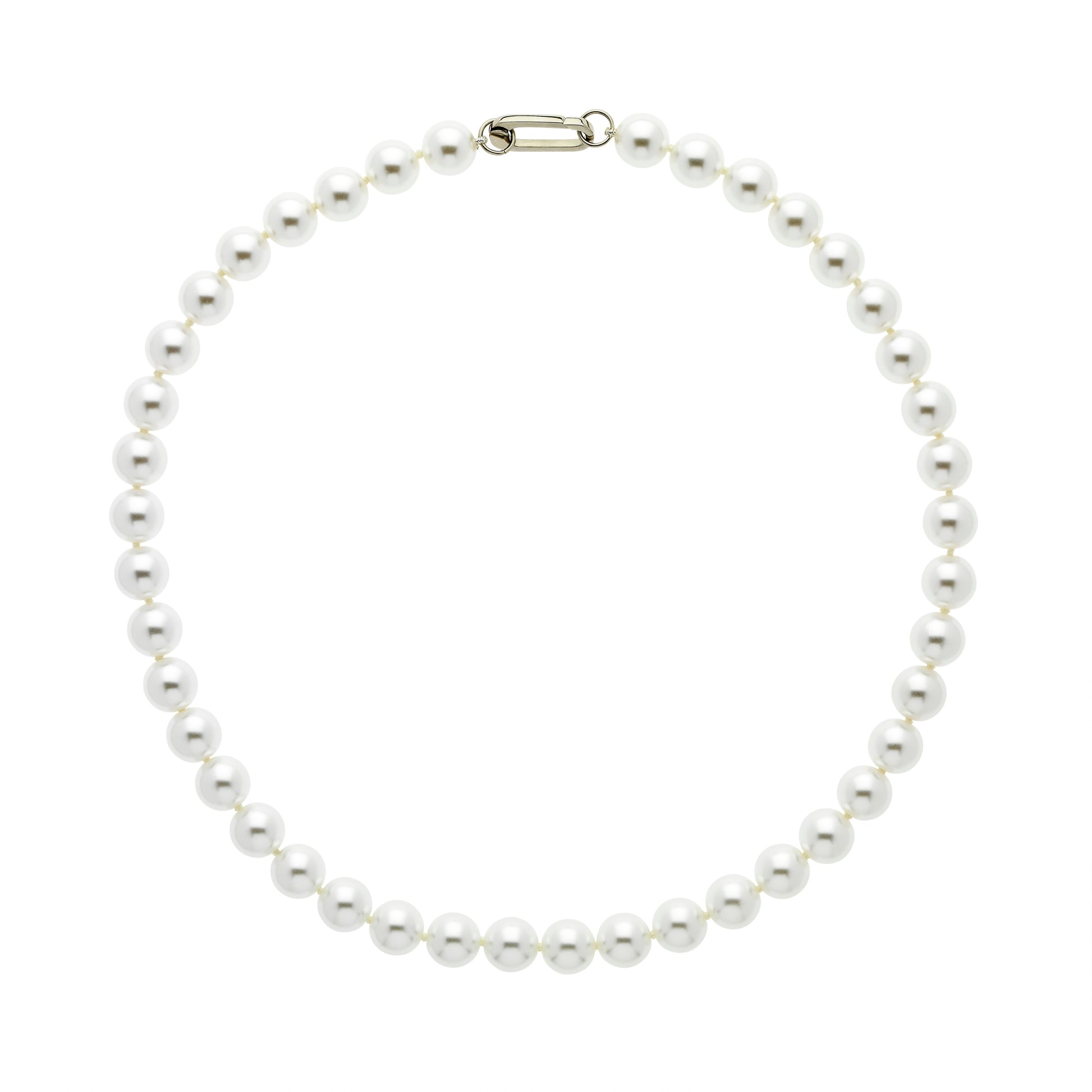Pearl Necklace with Platinum clasp