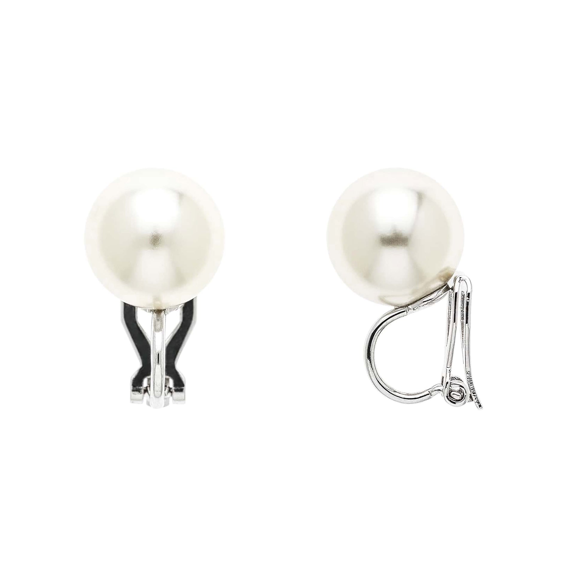 Pearl Clip on Stud Earrings
